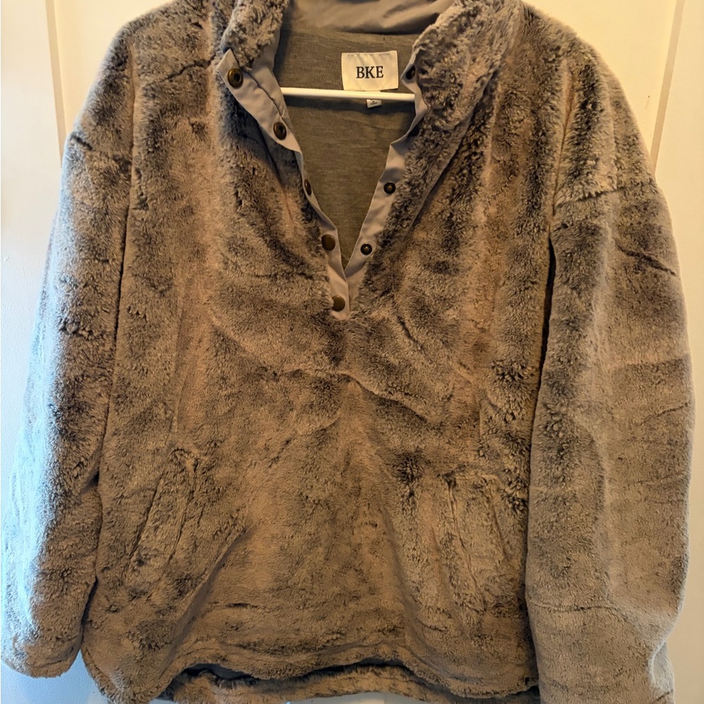 BKE Charcoal Fleece Jacket
